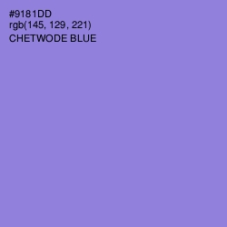 #9181DD - Chetwode Blue Color Image