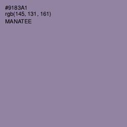 #9183A1 - Manatee Color Image