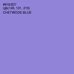 #9183D7 - Chetwode Blue Color Image