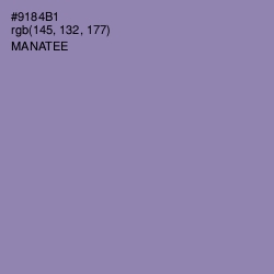 #9184B1 - Manatee Color Image