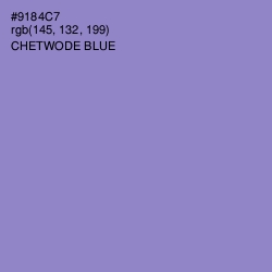 #9184C7 - Chetwode Blue Color Image