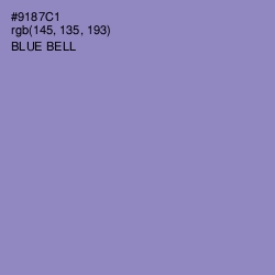 #9187C1 - Blue Bell Color Image