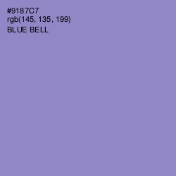 #9187C7 - Blue Bell Color Image