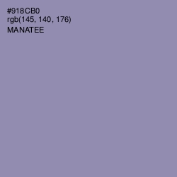 #918CB0 - Manatee Color Image