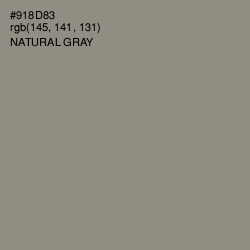#918D83 - Natural Gray Color Image
