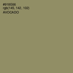 #918E66 - Avocado Color Image