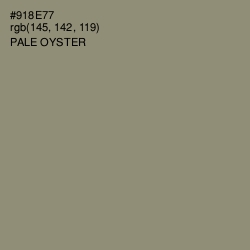 #918E77 - Pale Oyster Color Image
