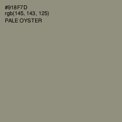 #918F7D - Pale Oyster Color Image