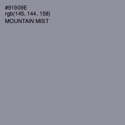 #91909E - Mountain Mist Color Image