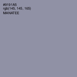 #9191A5 - Manatee Color Image