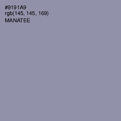 #9191A9 - Manatee Color Image