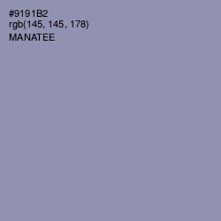 #9191B2 - Manatee Color Image