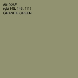 #91926F - Granite Green Color Image