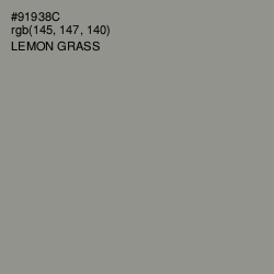 #91938C - Lemon Grass Color Image