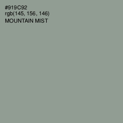 #919C92 - Mountain Mist Color Image