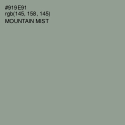 #919E91 - Mountain Mist Color Image