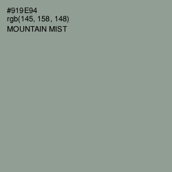 #919E94 - Mountain Mist Color Image