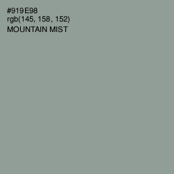 #919E98 - Mountain Mist Color Image