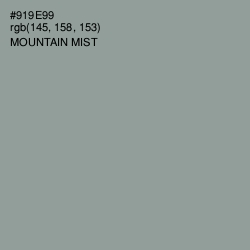 #919E99 - Mountain Mist Color Image