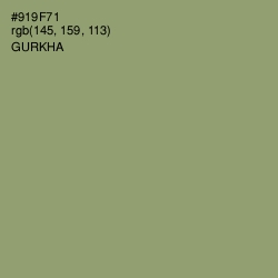 #919F71 - Gurkha Color Image