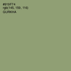 #919F74 - Gurkha Color Image