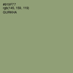 #919F77 - Gurkha Color Image