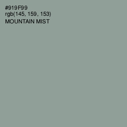 #919F99 - Mountain Mist Color Image