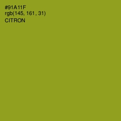 #91A11F - Citron Color Image