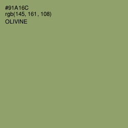 #91A16C - Olivine Color Image