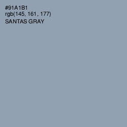 #91A1B1 - Santas Gray Color Image