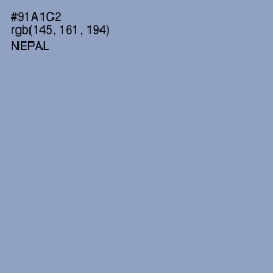 #91A1C2 - Nepal Color Image