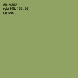 #91A362 - Olivine Color Image