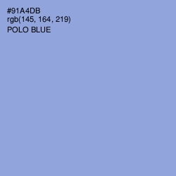 #91A4DB - Polo Blue Color Image
