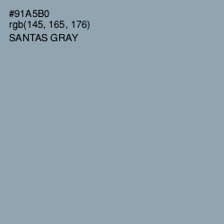 #91A5B0 - Santas Gray Color Image