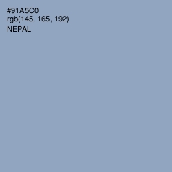 #91A5C0 - Nepal Color Image