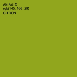 #91A61D - Citron Color Image