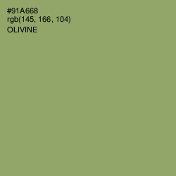 #91A668 - Olivine Color Image