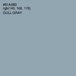 #91A6B0 - Gull Gray Color Image