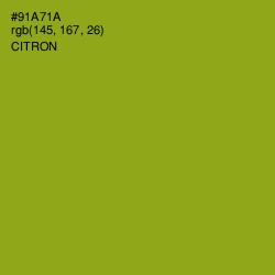 #91A71A - Citron Color Image