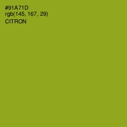 #91A71D - Citron Color Image