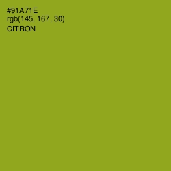 #91A71E - Citron Color Image