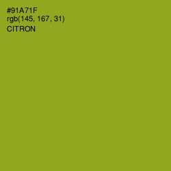 #91A71F - Citron Color Image