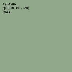 #91A78A - Sage Color Image