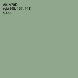 #91A78D - Sage Color Image