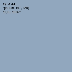 #91A7BD - Gull Gray Color Image