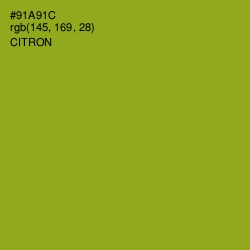 #91A91C - Citron Color Image