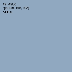 #91A9C0 - Nepal Color Image