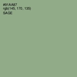 #91AA87 - Sage Color Image