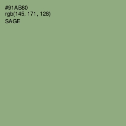 #91AB80 - Sage Color Image