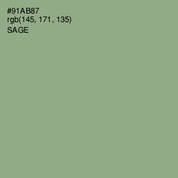 #91AB87 - Sage Color Image